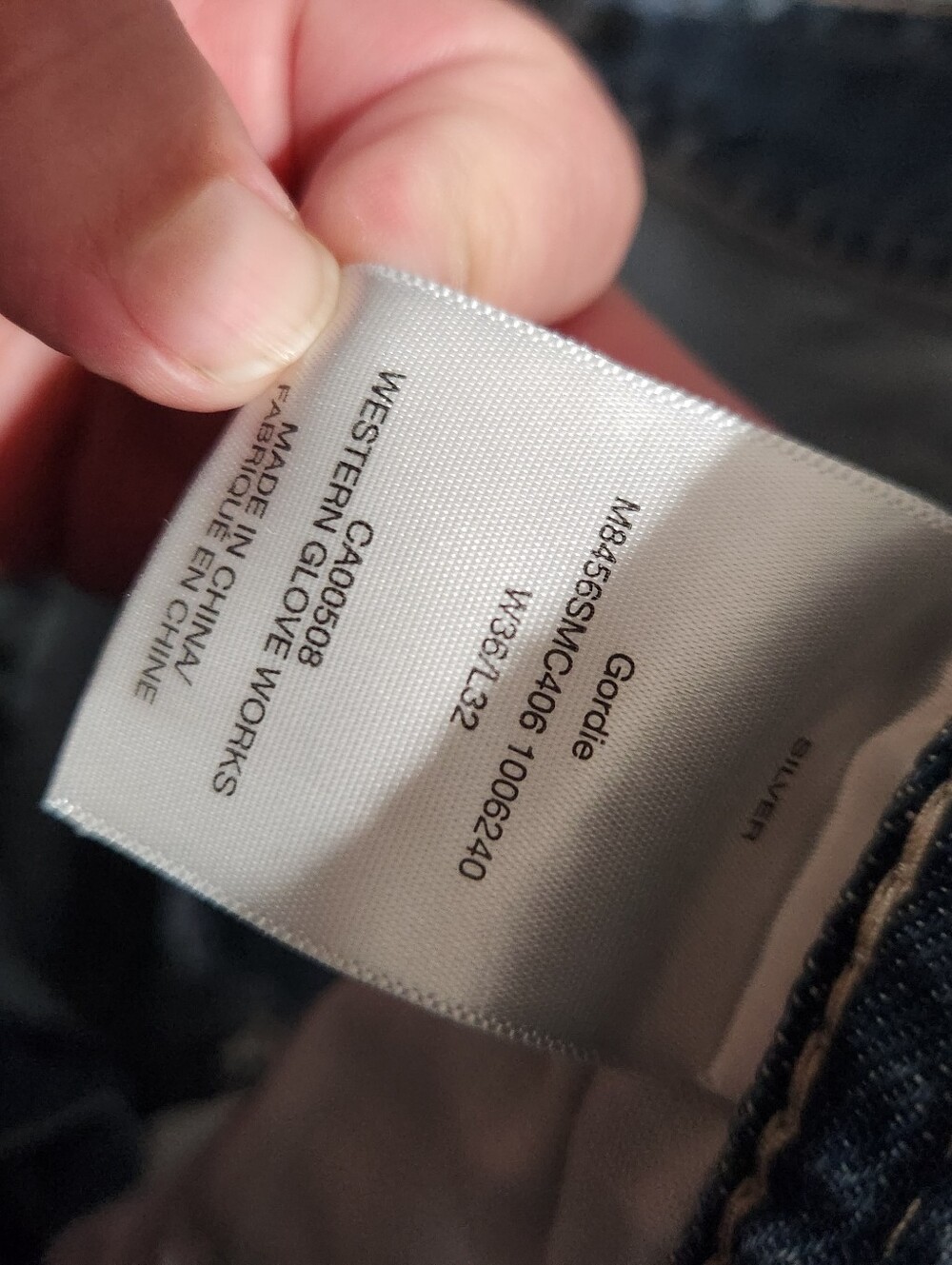 Silver Jeans Gordie Cut Straight Sz 36X32 - Picture 5 of 8